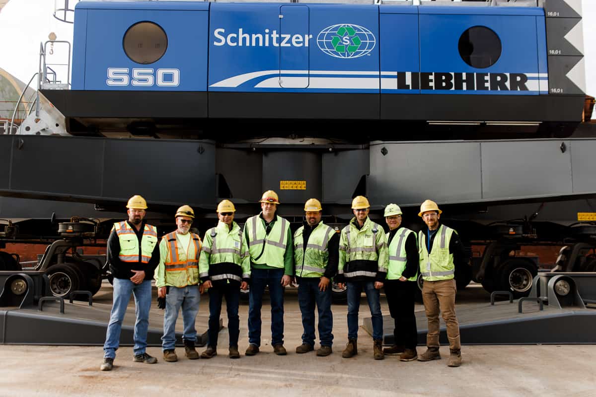 Schnitzer Steel Commissions Fully Electric Harbor Crane Advocate News