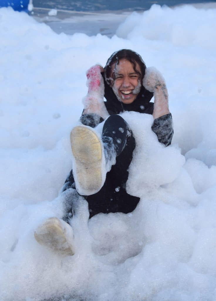 Fun in the foam!