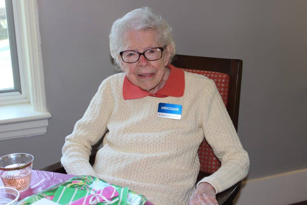 Resident Ambassador Virginia Ruane at the luncheon