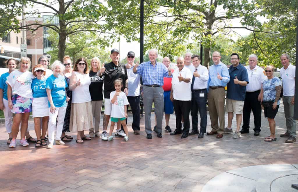 U.S. Senator Ed Markey with the Malden Opioid Task Force _ Malden Cares team 2-2