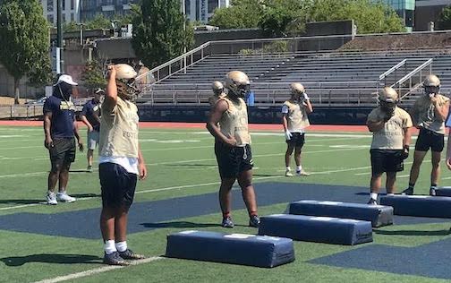 Malden linemen drill it up