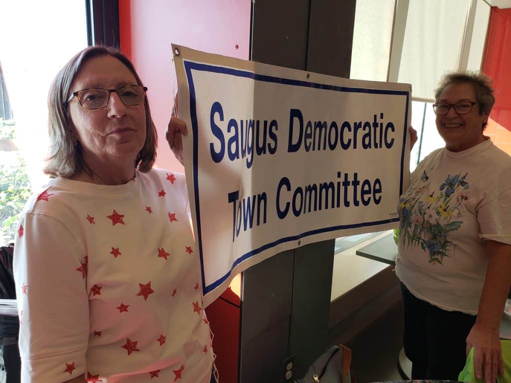 Saugus Town Democratic Committee members Karen Rakinic and Randy-Sue Abber-2