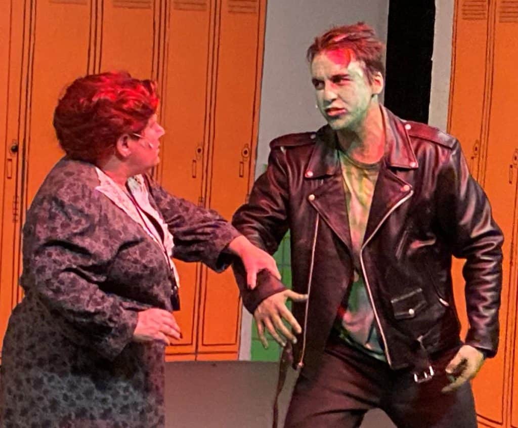 The principal tries to get the zombie