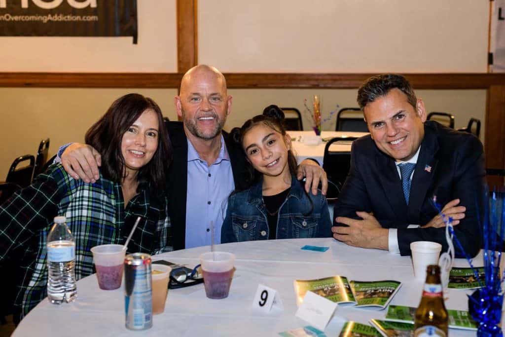 MOA President Paul Hammersley along with his wife, Lisa, daughter, Bella and Mayor Christenson.