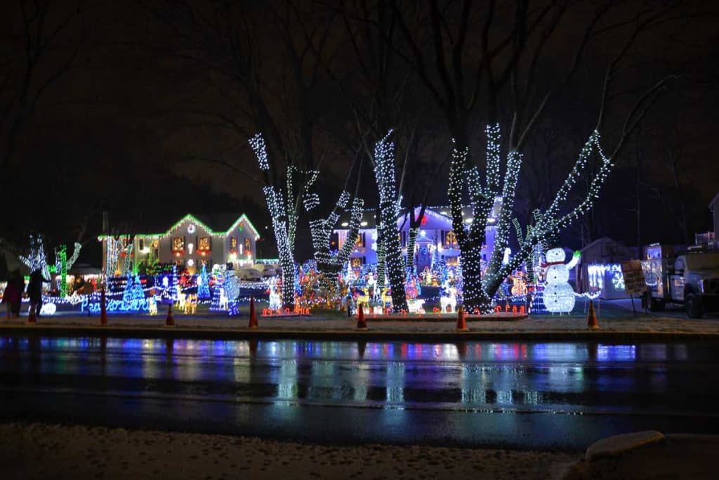 Christmas lights on Lynn Fells Parkway-2