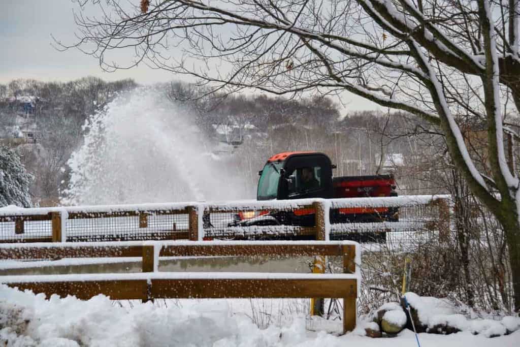 A spray of snow erupts-2