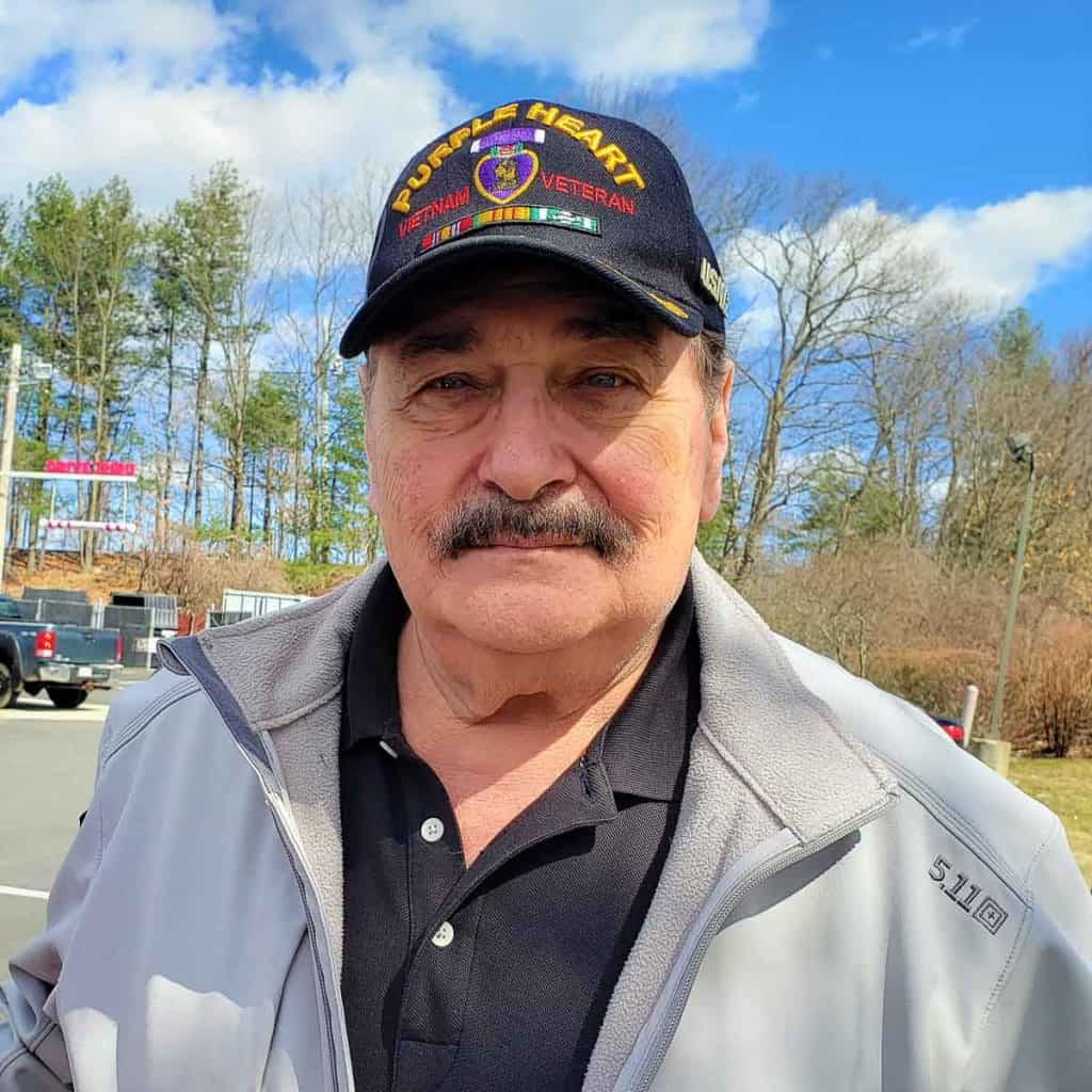 Cover photo for March 25 Saugus Advocate Lester Markovitz, a U.S. Marine veteran who served in combat during the Vietnam War-2