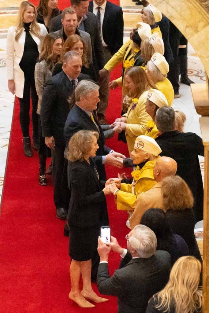 Governor Charlie Baker Exits Statehouse