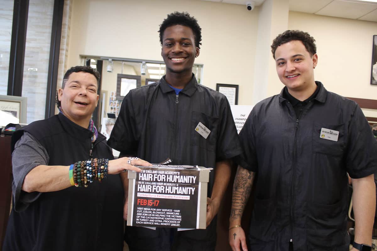 New England Hair Academy hosts Hair For Humanity, through today, to