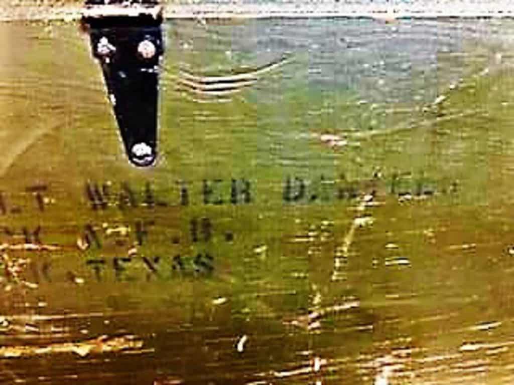 Walter Daniels name on the footlocker-2