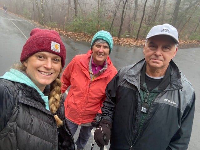 A FAMILY AFFAIR Sue Stein and her parents, Gerry and Ron Tremonte of Melrose, enjoy the day