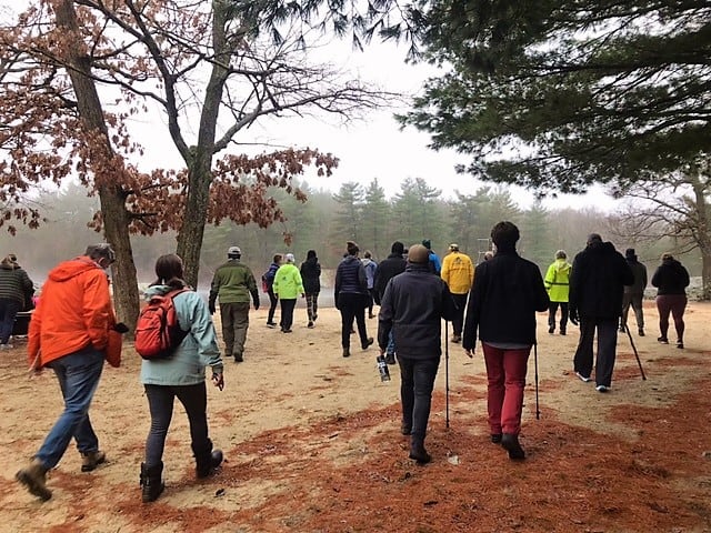 IDEAL WEATHER The rain held off until the end of the New Years Day hikes at Breakheart Reservation last Saturday