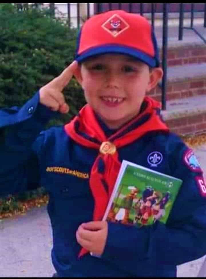 Jake D’Eon’s first day as a Cub Scout