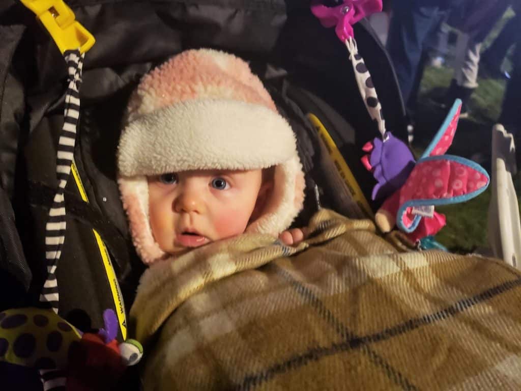BABYY’S FIRST TREE LIGHTING 8-month-old Kelsey Vona-2