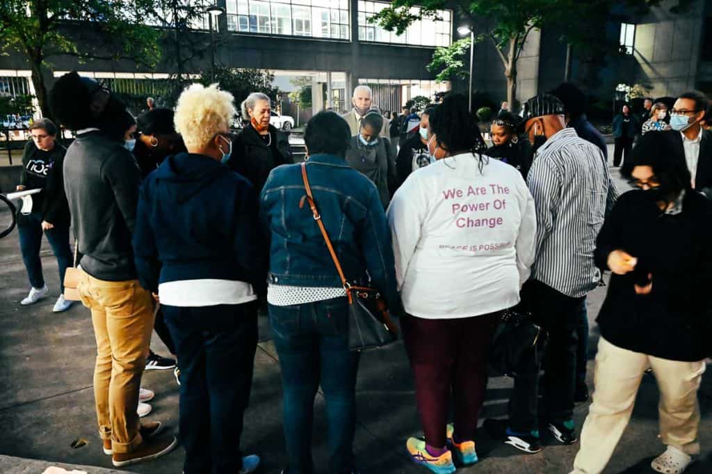 Folks stop and pray before the start of the event.jpg-2