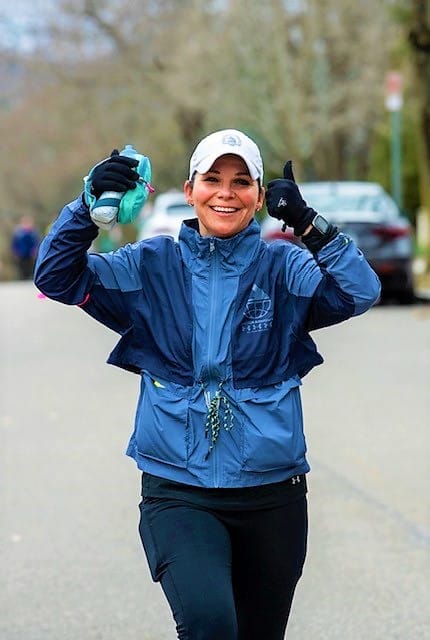 Marathon runner Stacey Forni