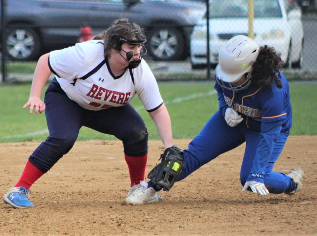 Revere third baseman Frankie Reed-2