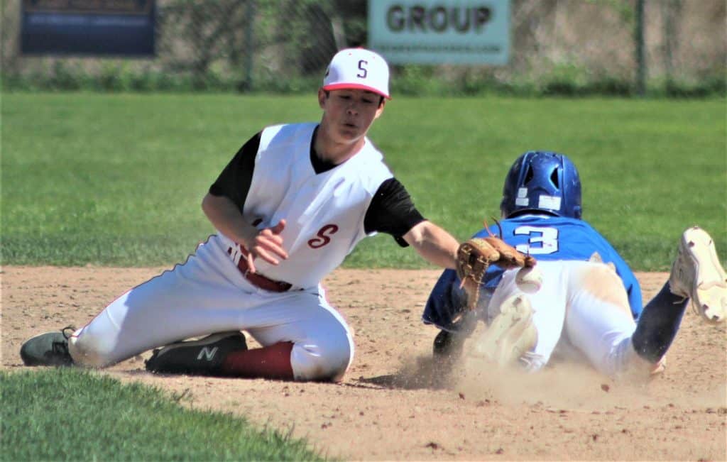 Saugus second baseman Tyler Riley-2