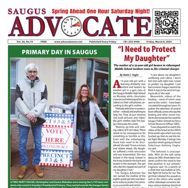 Saugus Print Edition – 3/8/2024 - Advocate News
