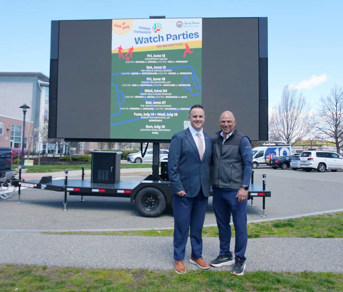 Mayor joins Revere leaders to announce, “Field of Play,” a series of World Cup watch parties