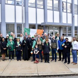 The City of Everett was joined by elected officials and members of the community to raise the Irish flag at City Hall in celebration of Irish American Heritage Month.