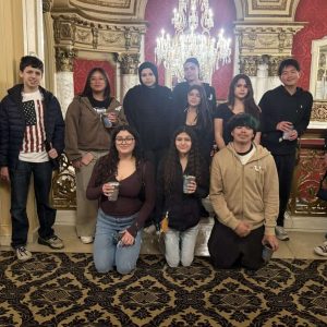 Pictured back row: Kerri Harding-Dias, Benjamin Adelman, Emmanuel Vigil Zaldana, Joell Enamorado, Julianna Ryan, Jhan Mancia, Jayden Jones, Camila Mendoza Molina, Elissa Say, Valentina Bohorquez Gil, Khawla Hamra, Sabrina Sloan and Kerry Flaherty. Pictured front row: Abigayle Freitas, Michael Diorio, Yasser Hamioukatou, Brittany Munerton, Duyen Mai, Sarah Nelson, Kimhuy Cang, Frayler Agudelo Cano, Samuel Betancur Cardona, Amelia Gregorians Tabares, Sophia Lopez Reyes, Gabrielly Coelho, Lorena Soares Silva, Brianna Acevedo, Valentina Basulto, Isabela Moreira, Stephanie Garza-Coreas, Francesca Hernandez Gonzalez, Yariela Lara Granados and Ashley MacDougall.