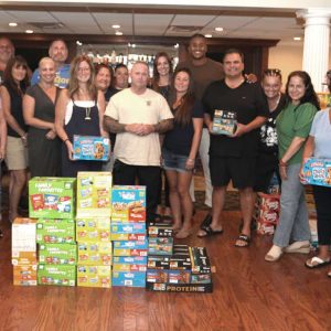 The Commander of Revere’s Joseph L. Mottolo Post 4524, Matthew Cunningham (center), was joined by Everett officials – Mayor Carlo DeMaria, Veterans Agent Gerri Miranda and Director of Veterans Affairs Antoine Coleman – Revere VSOs Isaac McDaniel and Julia Cervantes and the volunteers that made this act of love for those serving our country a huge success.