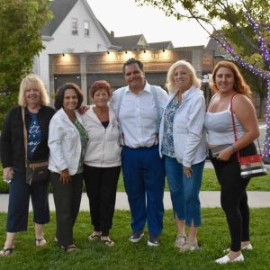 Mayor Carlo DeMaria alongside attendees at the Farewell to Summer Concert.