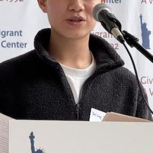Alex Tse, Malden High School Class of 2026, wrote the First Place Essay in the Immigrant Learning Center’s “Teen Perspectives on Immigration” Contest and was awarded a $300 prize. (Advocate Photo)