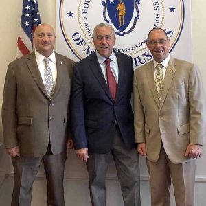 PFFM Legislative Agent Paul Jaques, State Representative Joe McGonagle and PFFM Legislative Agent Craig Hardy. (Courtesy photo)