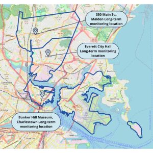 CLEANAIR study monitoring locations
