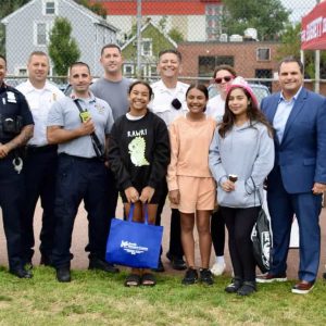 Mayor Carlo DeMaria joined alongside Everett Police Chief Paul Strong, Acting Fire Chief Joseph Hickey, members of the Everett Police and Fire Departments and community members.