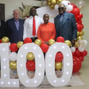 Shown from left to right: First Baptist Church Minister Ernest Dudley, Reverend Ed Bernard, Pastor Leroy Mahoney, Reverend Letitia Stroud and Reverend Bernard Stroud minister through music.