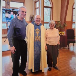 Bob Sansone, Fr. Bill and Marguerite Sansone (Courtesy photo)