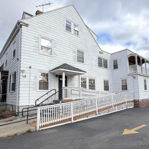 There is plenty of parking space beside the 105 Salem St. building to accommodate the 12 spaces needed to accompany the 12 units that appear in building plans. (Advocate Photo)