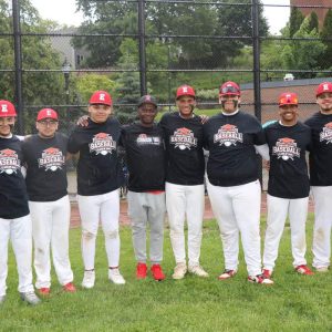 Seniors and coaches, shown from left to right: Albert Santana, Manny Santiago, Reinaldo Santiago Rivera II, Isaiah Goffigan, Coach George Holman, Jevaun Berberena, Jose Portillo, Nordeivy Santana, Chris O’Neil and Head Coach Malik Love.