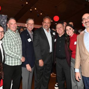 12.	Pictured from left to right, Paul Tellier, Frank Stringi, City Councillor Ira Novoselsky, City Councillor Paul Argenzio, Atty. Gerry D’Ambrosio, Mass. State Auditor Diana DiZoglio, and John Cataldo.