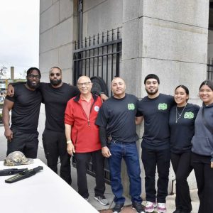 Ward 6 Councillor Al Lattanzi alongside the Fiesta Del Río security team