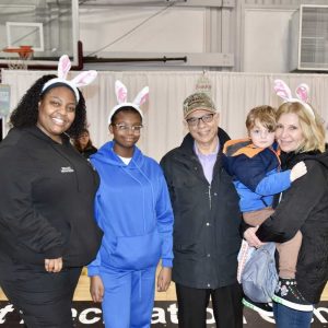 Former Ward 6 Councillor Al Lattanzi, along with his wife, Dolores, and grandson, are pictured with City of Everett Health and Human Services Equity Access Officer Antoinette Octave Blanchard and her daughter.