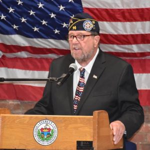 Former Director of Veterans Services Joseph Hickey was the keynote speaker.