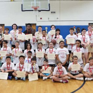 The 2023 Fun-damental Basketball Camp Team with Head Coach Tony Ferullo