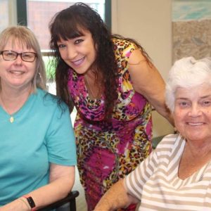 Guarino-Sawaya with supporters Cheryl Mosca McGrath and Pat Melchionno