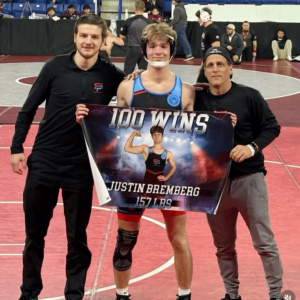 Coach Tom St. Cyr, Justin Bremberg and Coach Wayne Moda