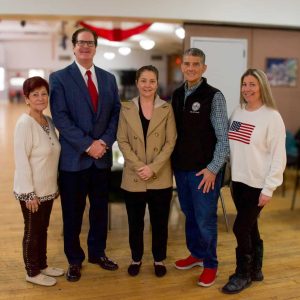 From left: Veterans Agent Gerri Miranda, Special Assistant to the Mayor Chris Connolly, Director of Veterans Affairs Erika Corbeli, Director of Elder Services Dale Palma and Ward 4 Councillor Holly Garcia.