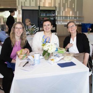 Attorneys Andrea Witt, Alexandra Green and Francine Dawicki (left to right) attend MVES’ 50th anniversary kickoff event. The three attorneys are from Spano Dawicki & Witt, a Saugus-based firm that specializes in elder law, estate planning, probate and more.