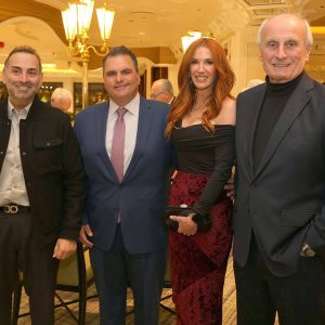 7.	Mayor Carlo and Stephanie DeMaria with the hosts of the reception, restaurateurs Nick Varano and Frank DePasquale.