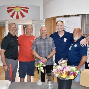 From left: Director of Public Works Jerry Navarra, Code Enforcement Officer Peter Sikora, Police Chief Paul Strong, Code Enforcement Manager Mark Mayo, and ISD team member Ed Aliberti.