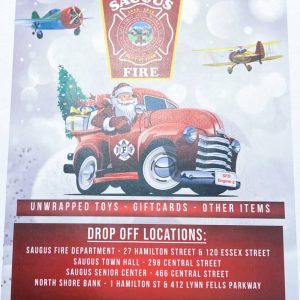 A FLYER FOR “SANTA’S ELVES”: The Saugus Fire Department’s Toy Drive organizers revealed their plans with this flier, which went out this week. (Courtesy Photo to The Saugus Advocate)