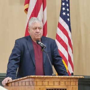 A MISSED OPPORTUNITY: Precinct 10 Town Meeting Member Peter Manoogian said more Saugus students should be benefiting from a $3 million fund to help kids recover from the social and academic setbacks of remote learning. (Saugus Advocate photo by Mark E. Vogler)