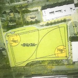 A schematic diagram of the field space that had been planned is shown above. (Courtesy Photo)